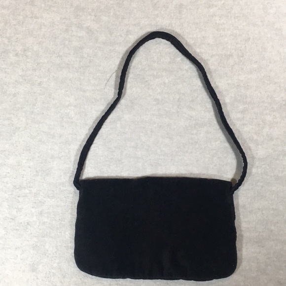 VELVET Occasion Handbag with Intricate Beading Looks Expensive Made in India - Picture 10 of 16